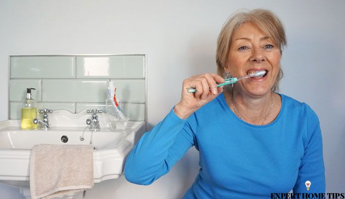 toothbrush wall squats