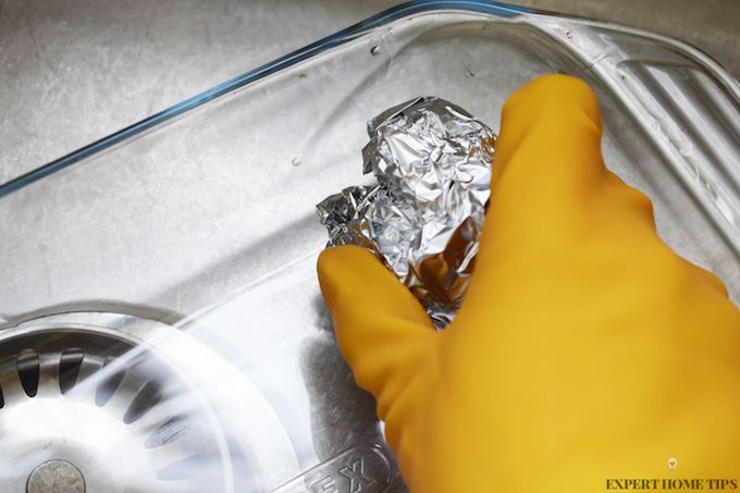 cleaning with tin foil