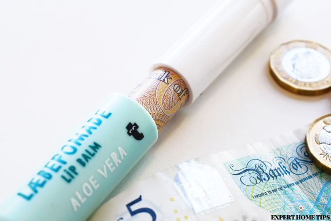 money in lip balm