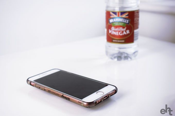 phone and vinegar