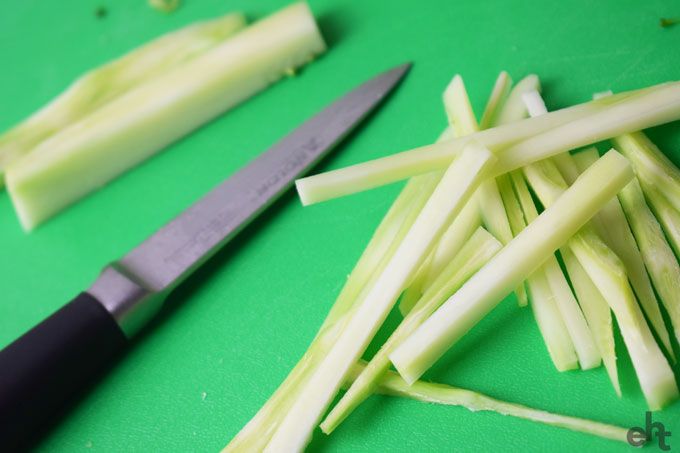 how to cut broccoli for slaw