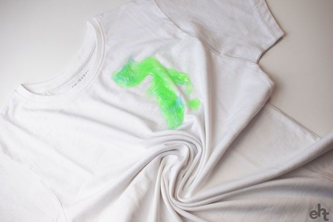 Slime on clothing