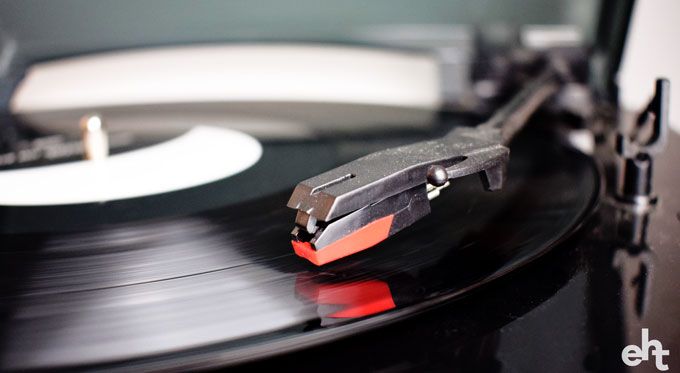 record player playing vinyl