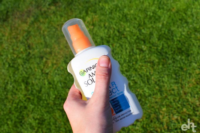 bottle of suncream