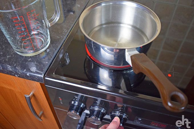 saucepan on stove