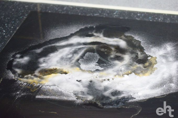 how to remove ceramic hob burn marks